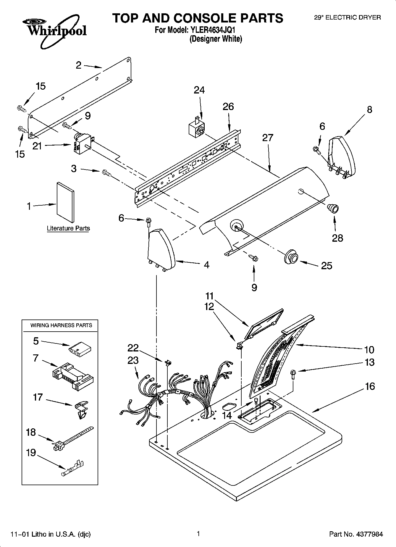 01 - TOP AND CONSOLE PARTS