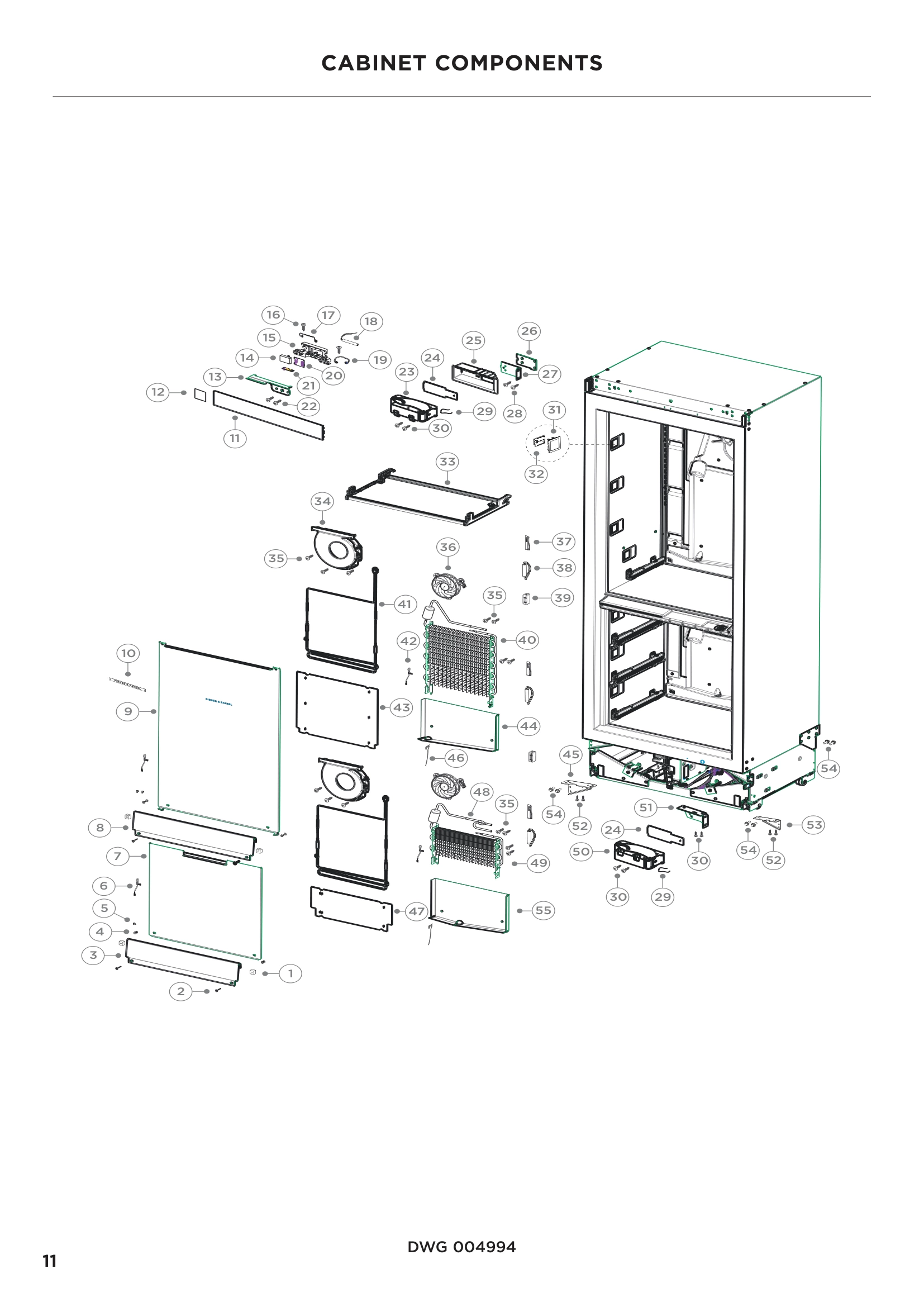 CABINET COMPONENTS