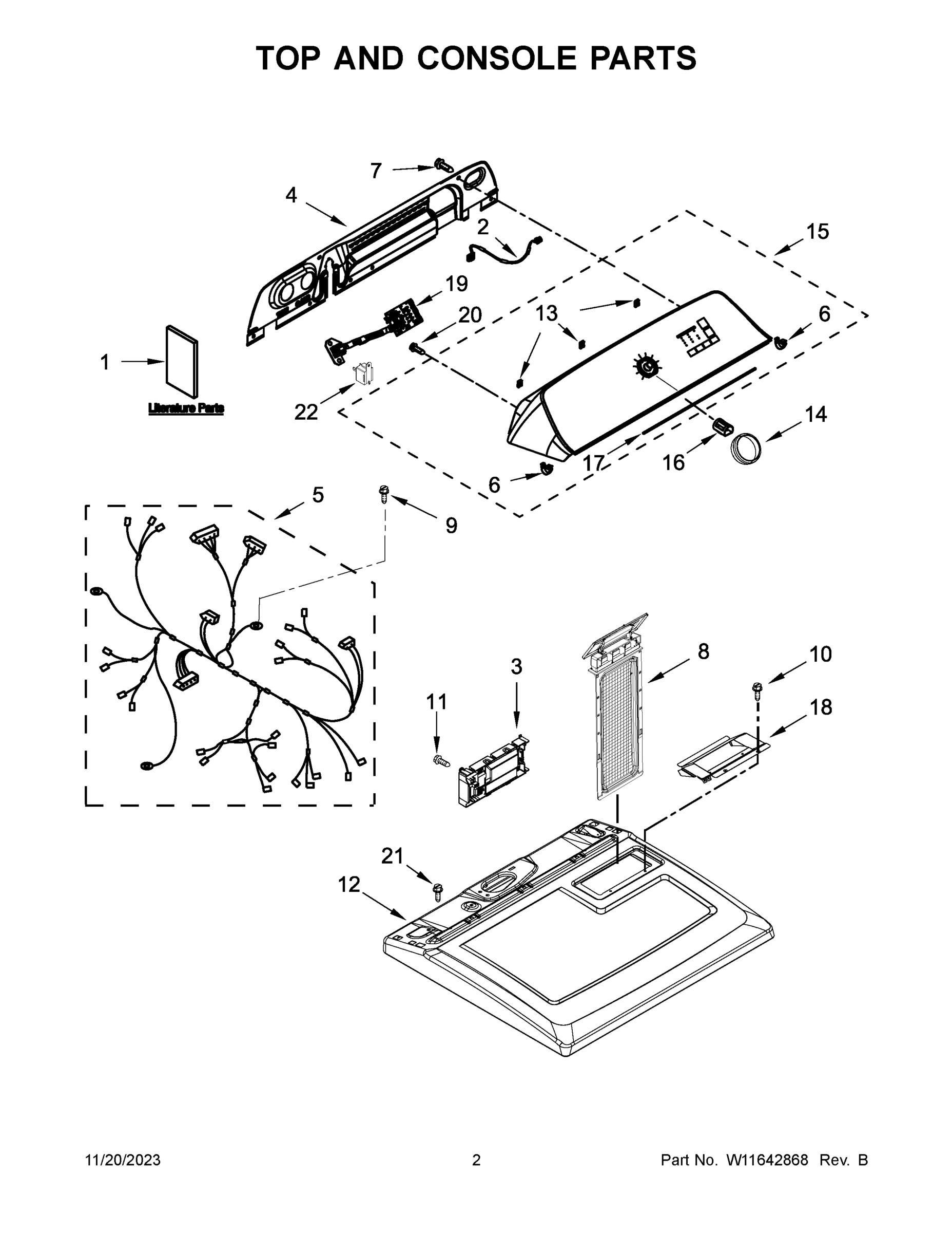 02 - TOP AND CONSOLE PARTS