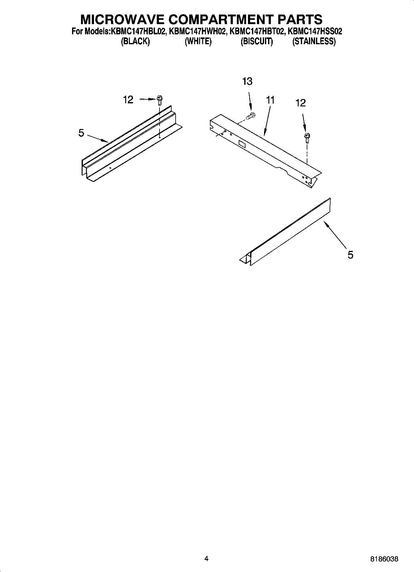 03 - MICROWAVE COMPARTMENT PARTS