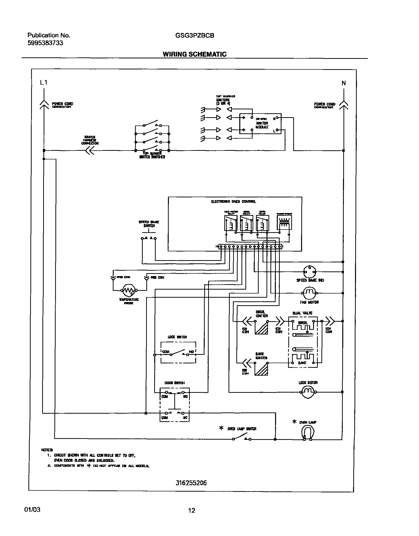 12 - WIRING SCHEMATIC