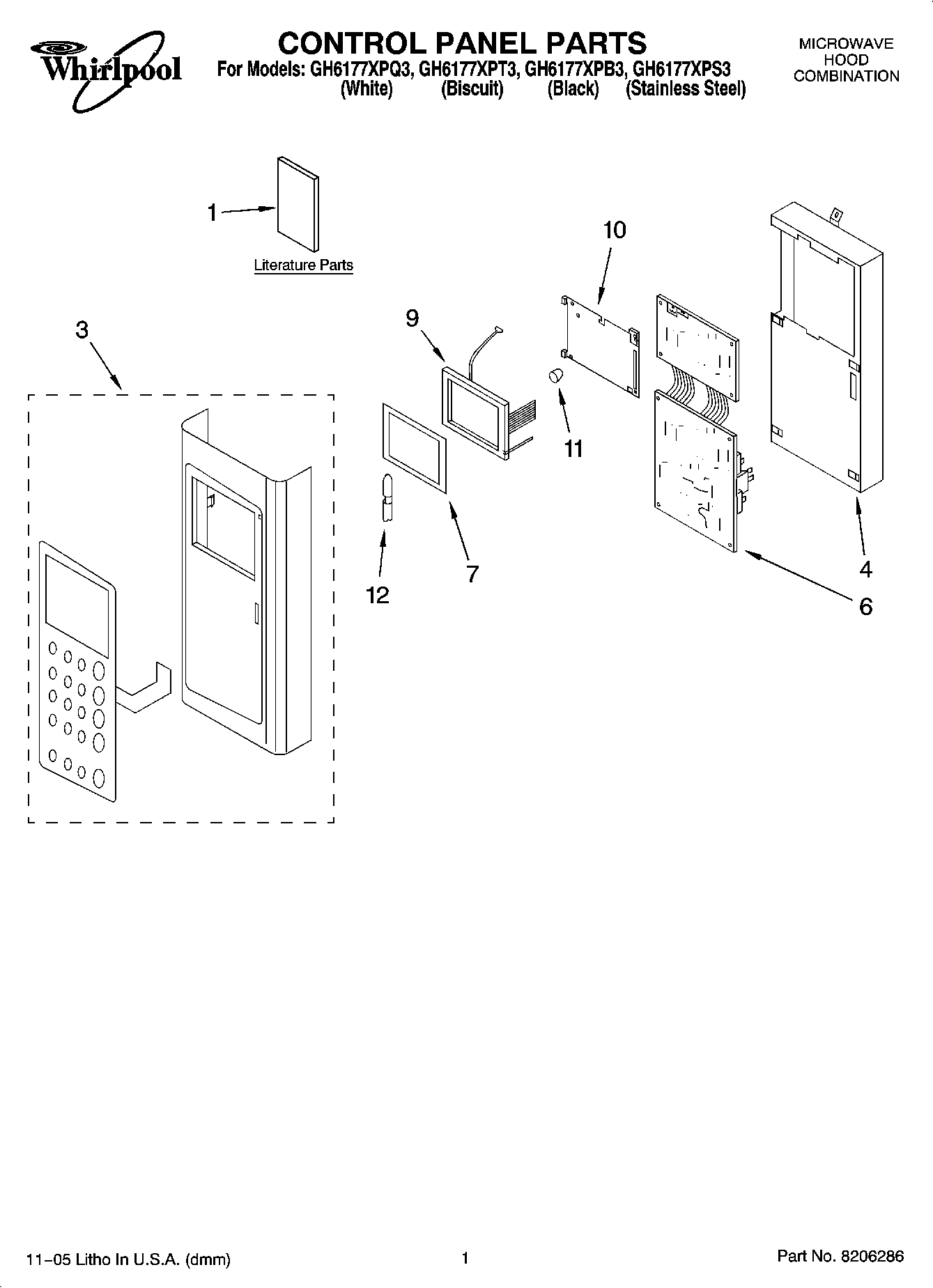 01 - CONTROL PANEL PARTS