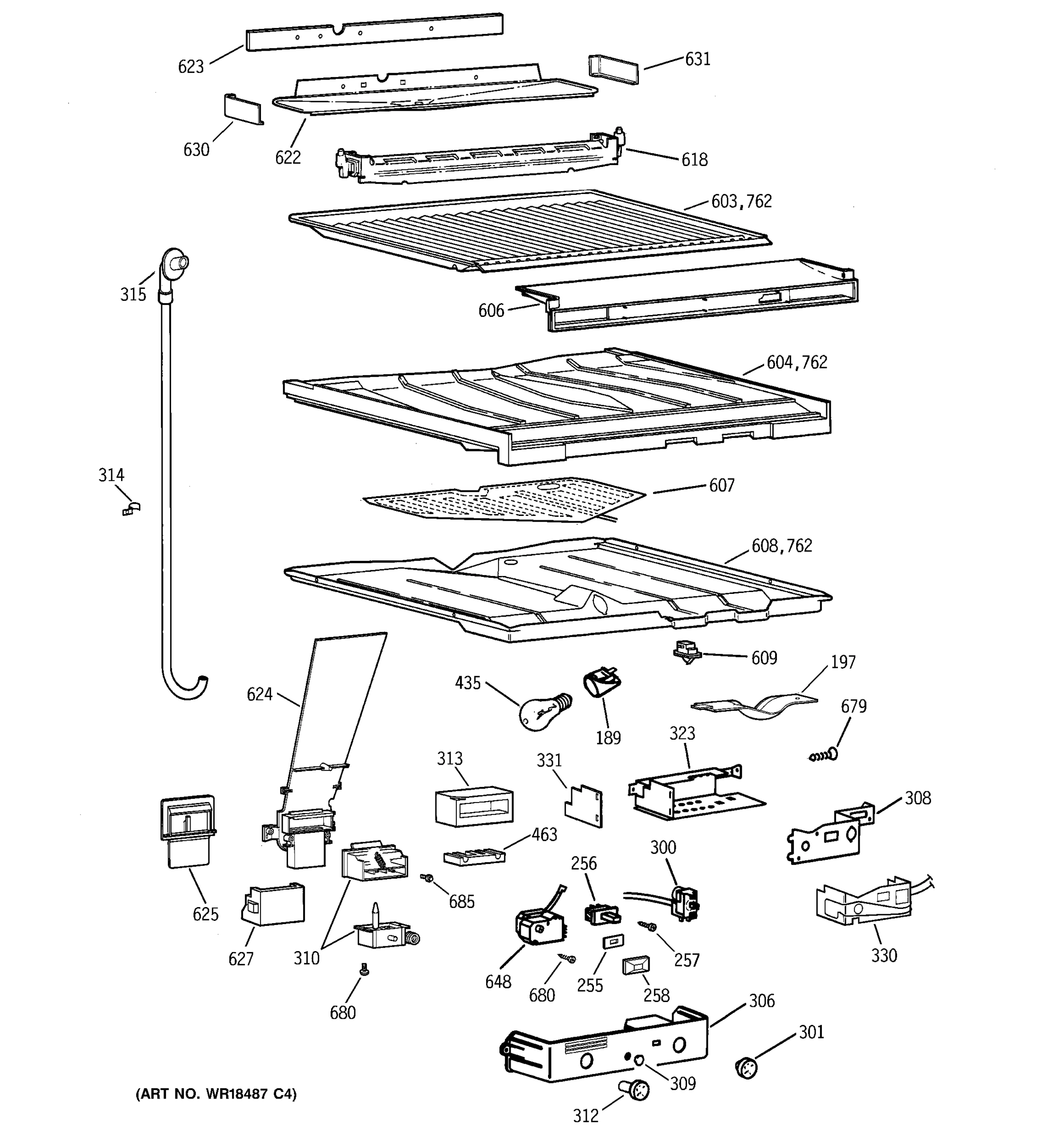 COMPARTMENT SEPARATOR PARTS
