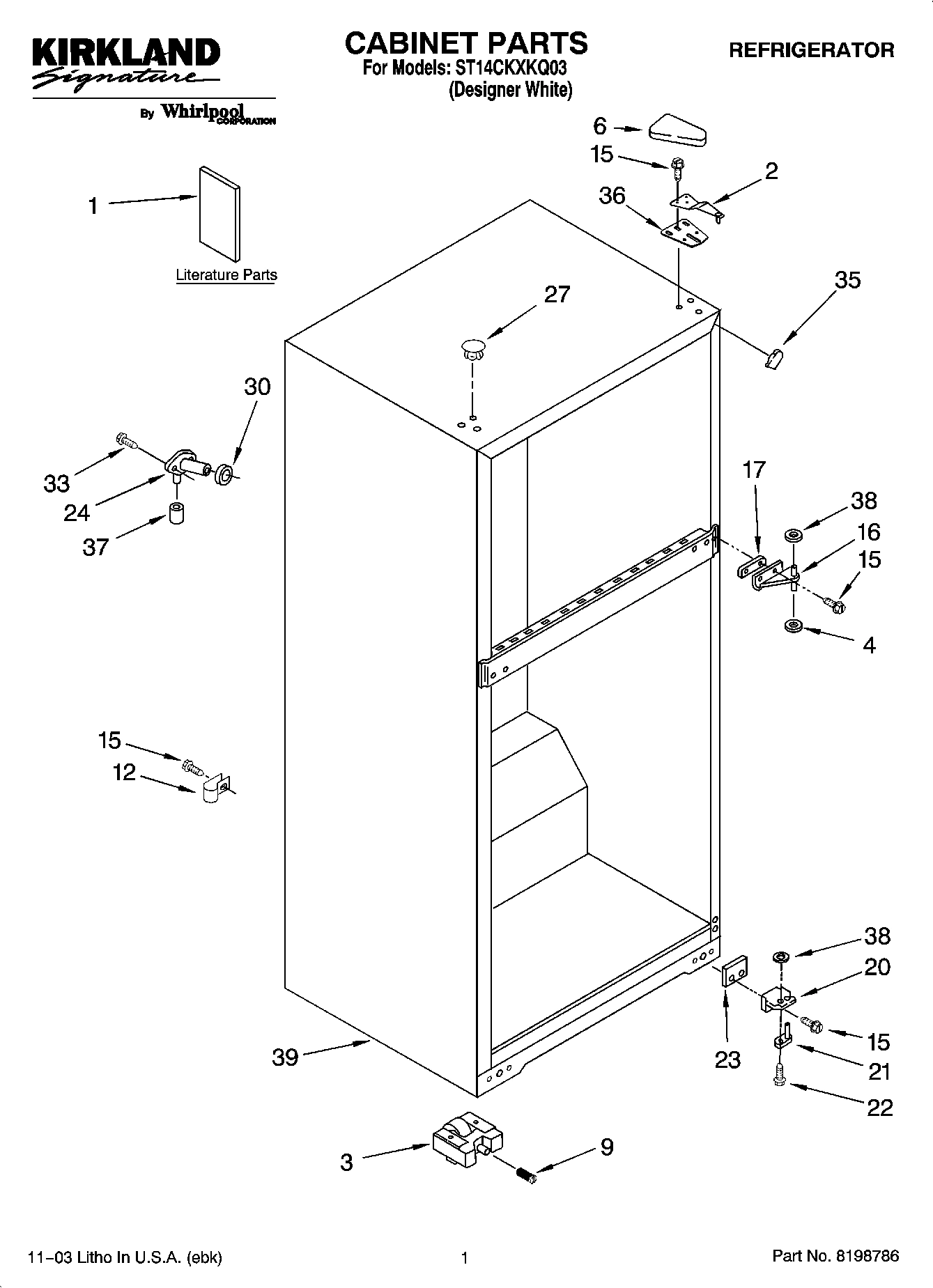 01 - CABINET PARTS