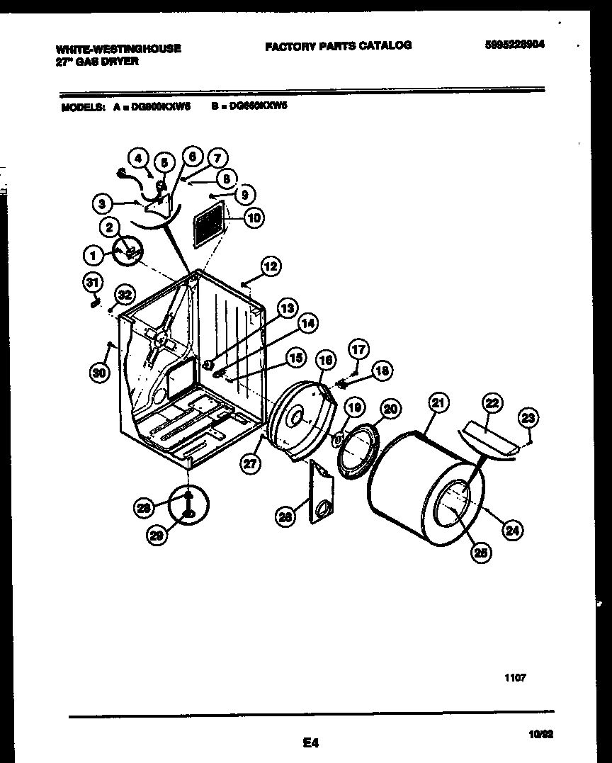 02 - CABINET AND COMPONENT PARTS