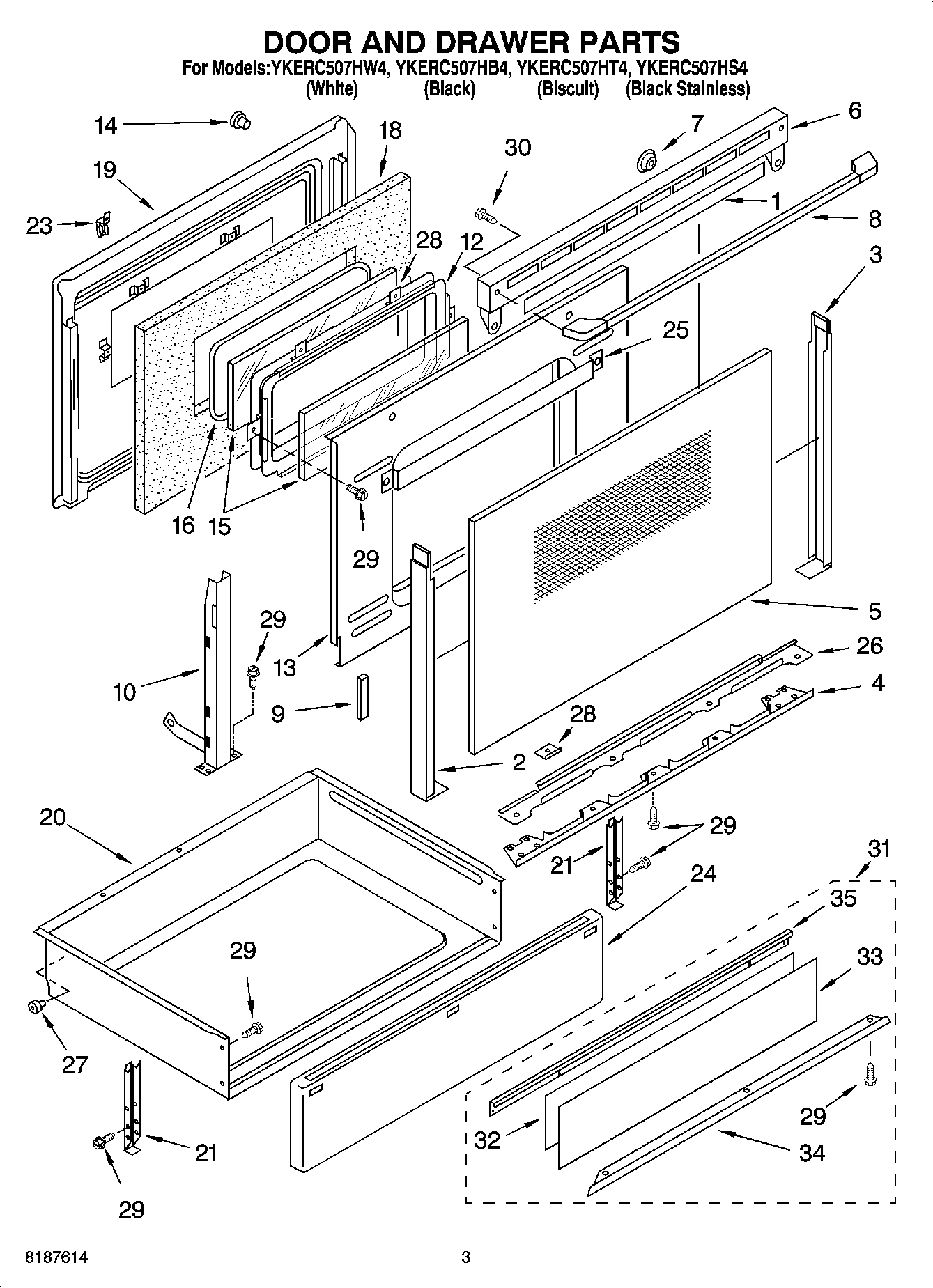 03 - DOOR AND DRAWER PARTS