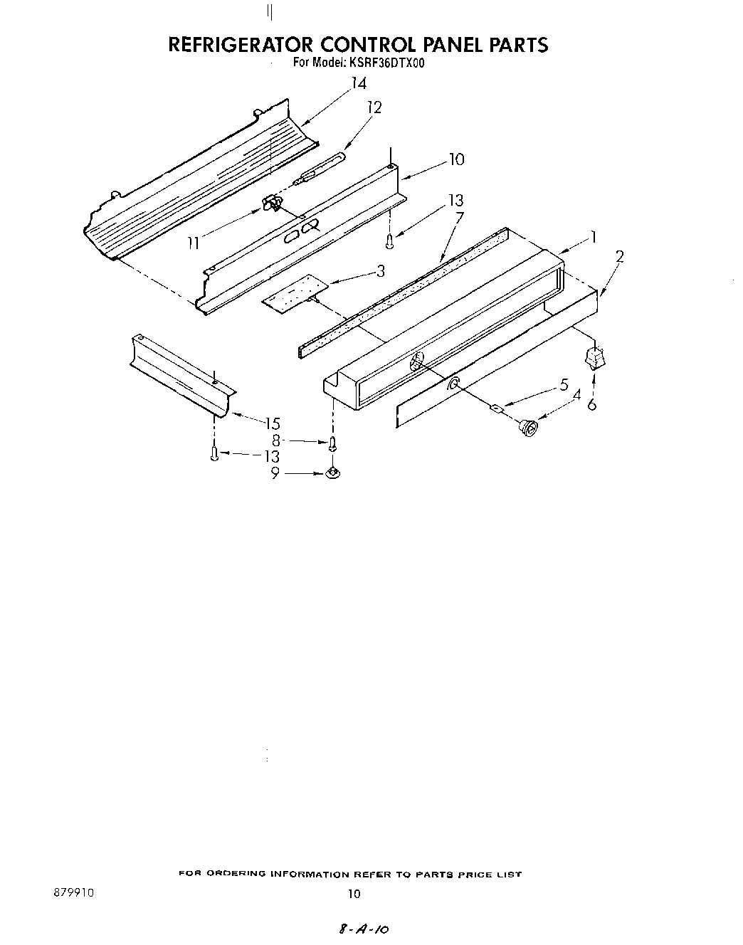 07 - REFRIGERATOR CONTROL PANEL