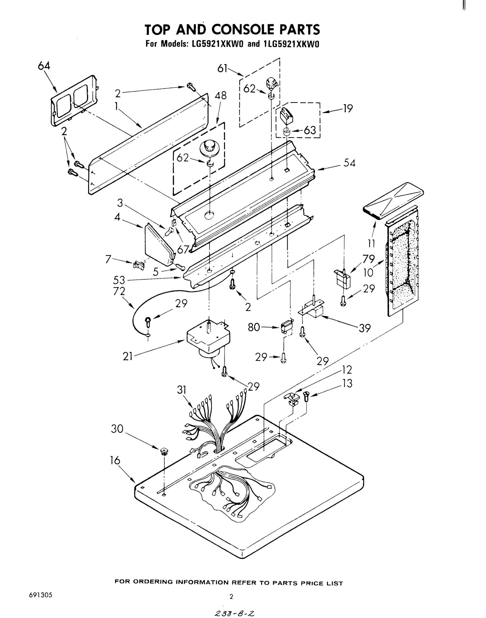 02 - TOP AND CONSOLE , LITERATURE AND OPTIONAL