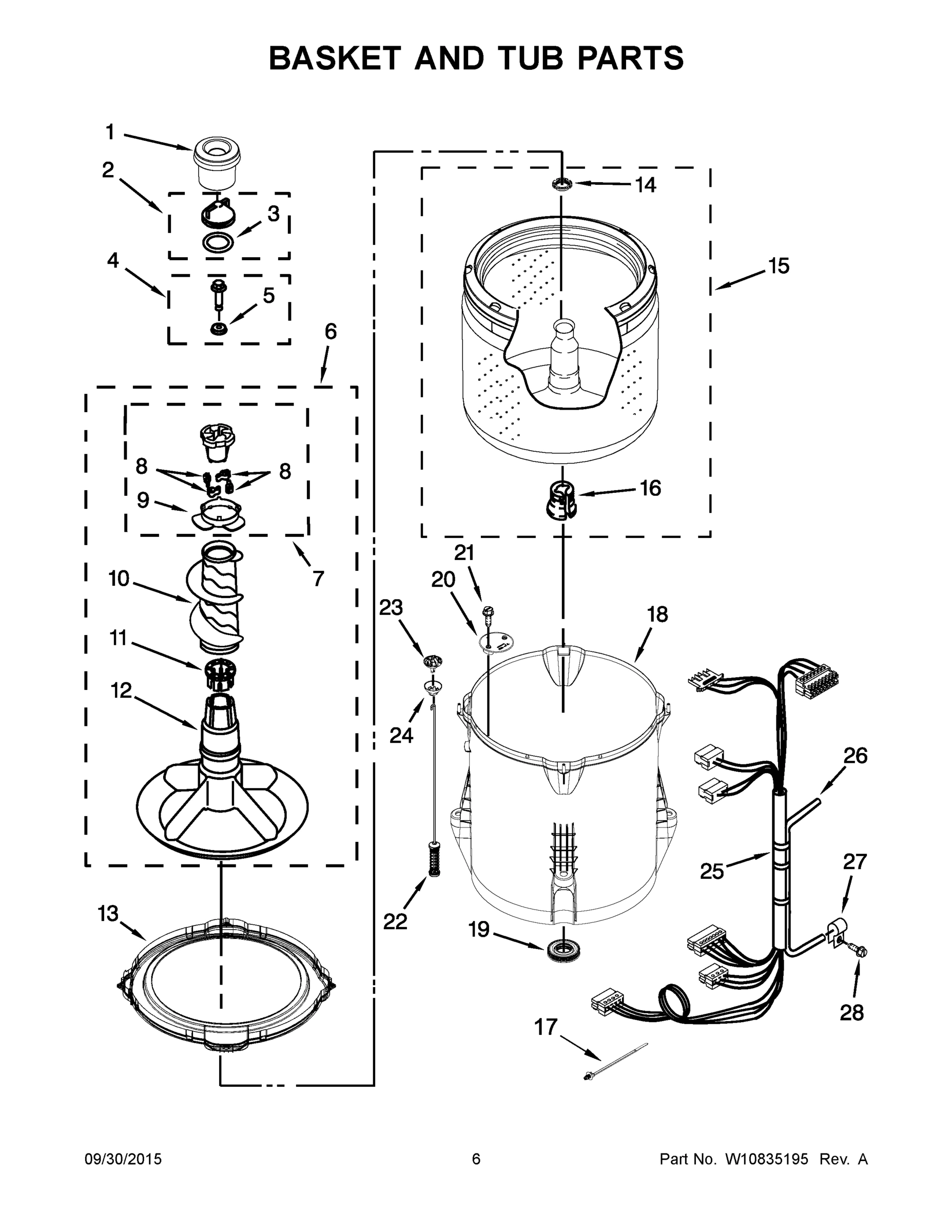 04 - BASKET AND TUB PARTS