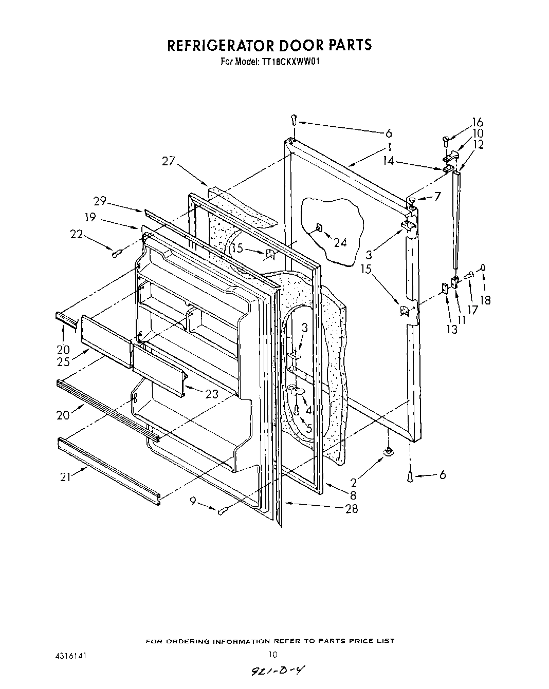 08 - REFRIGERATOR DOOR , NOT ILLUSTRATED