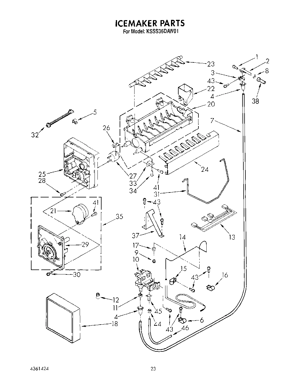 16 - ICEMAKER, LIT/OPTIONAL