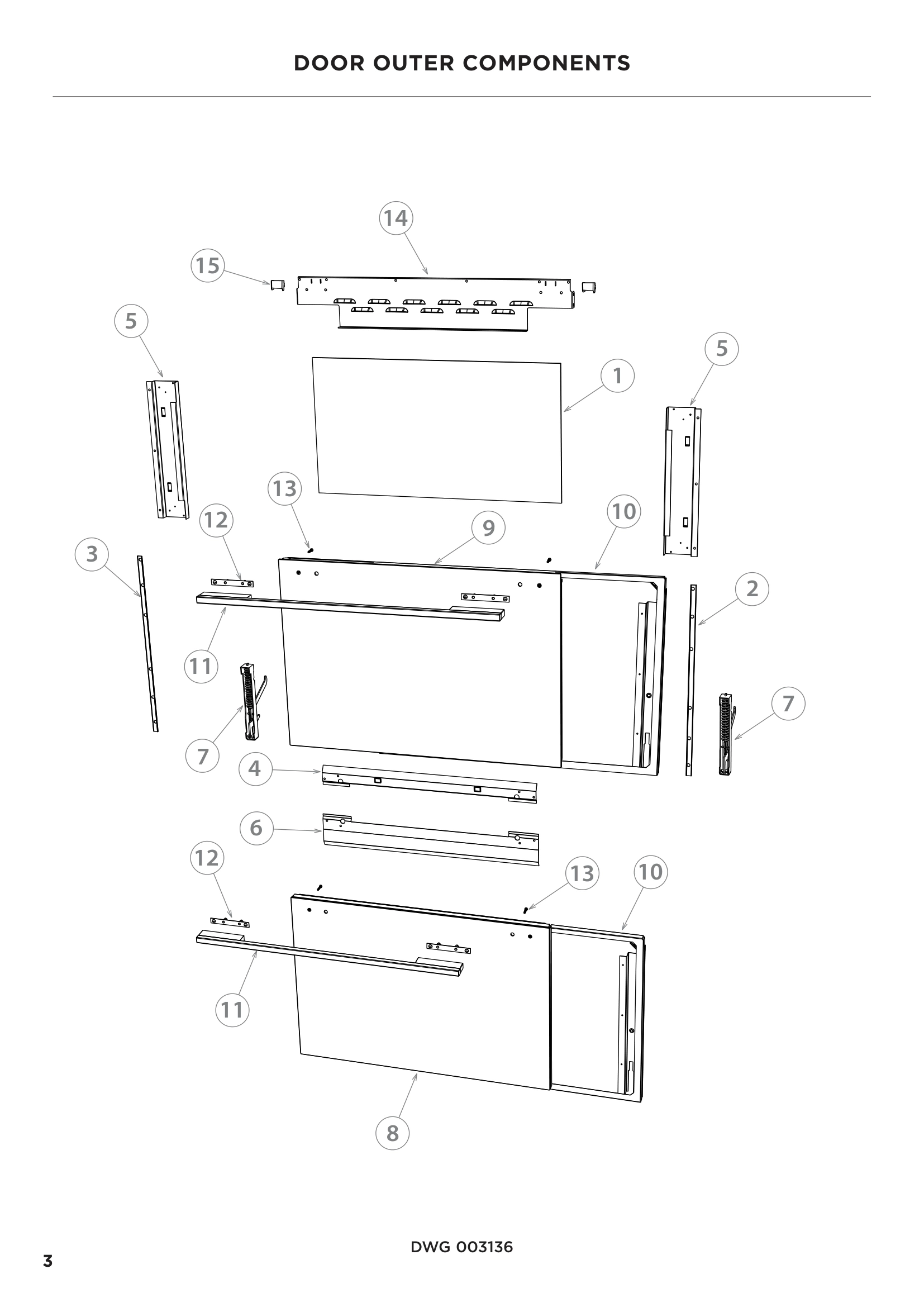 DOOR OUTER COMPONENTS