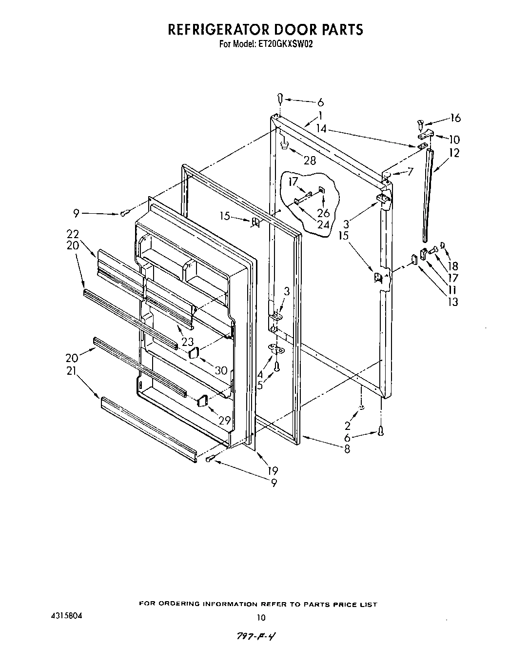 08 - REFRIGERATOR DOOR , LIT/OPTIONAL