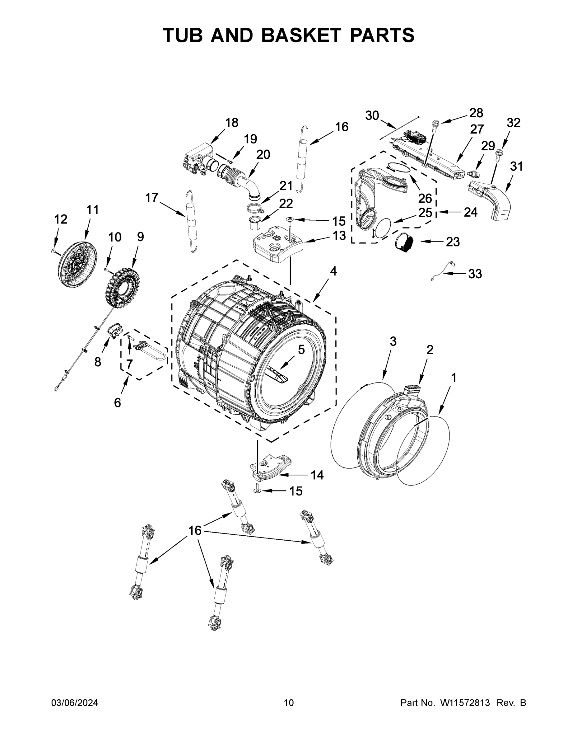 06 - TUB AND BASKET PARTS
