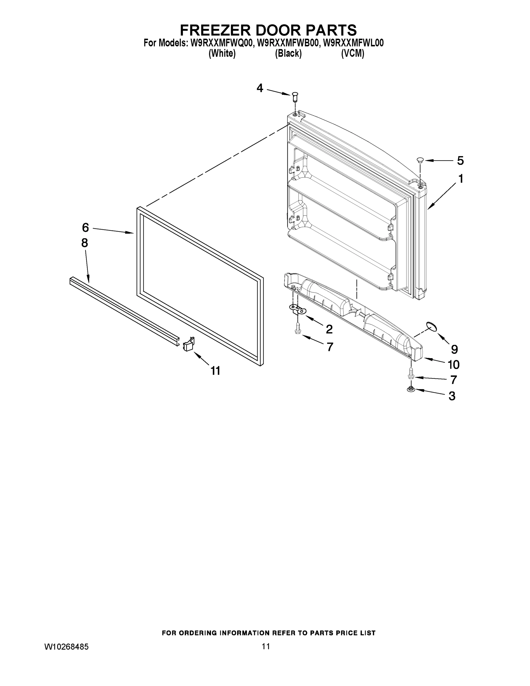 06 - FREEZER DOOR PARTS