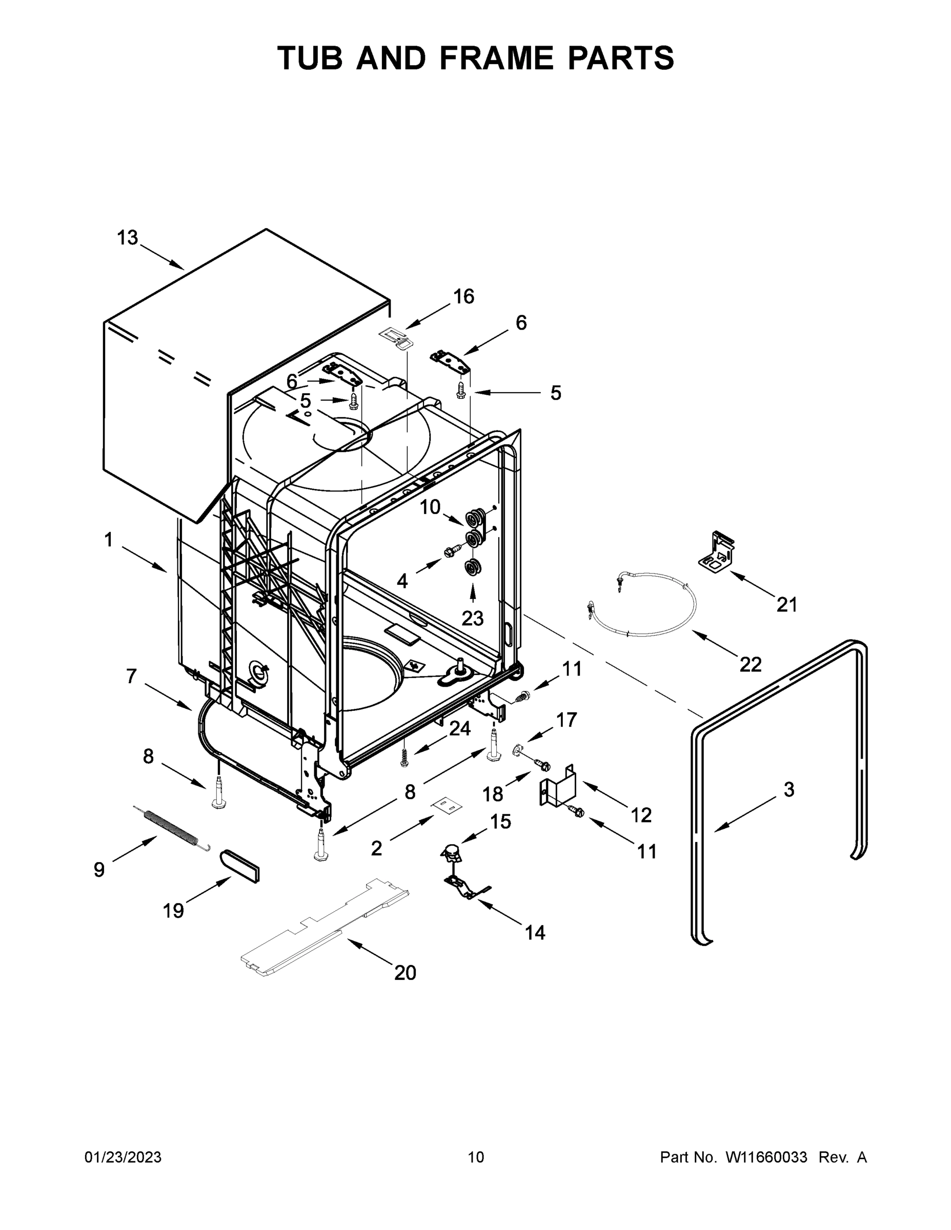 06 - TUB AND FRAME PARTS