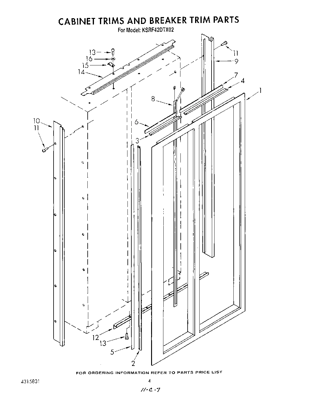 03 - CABINET TRIMS AND BREAKER TRIM