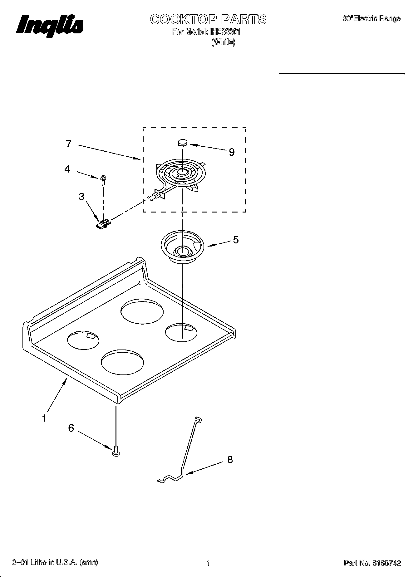 01 - COOKTOP PARTS