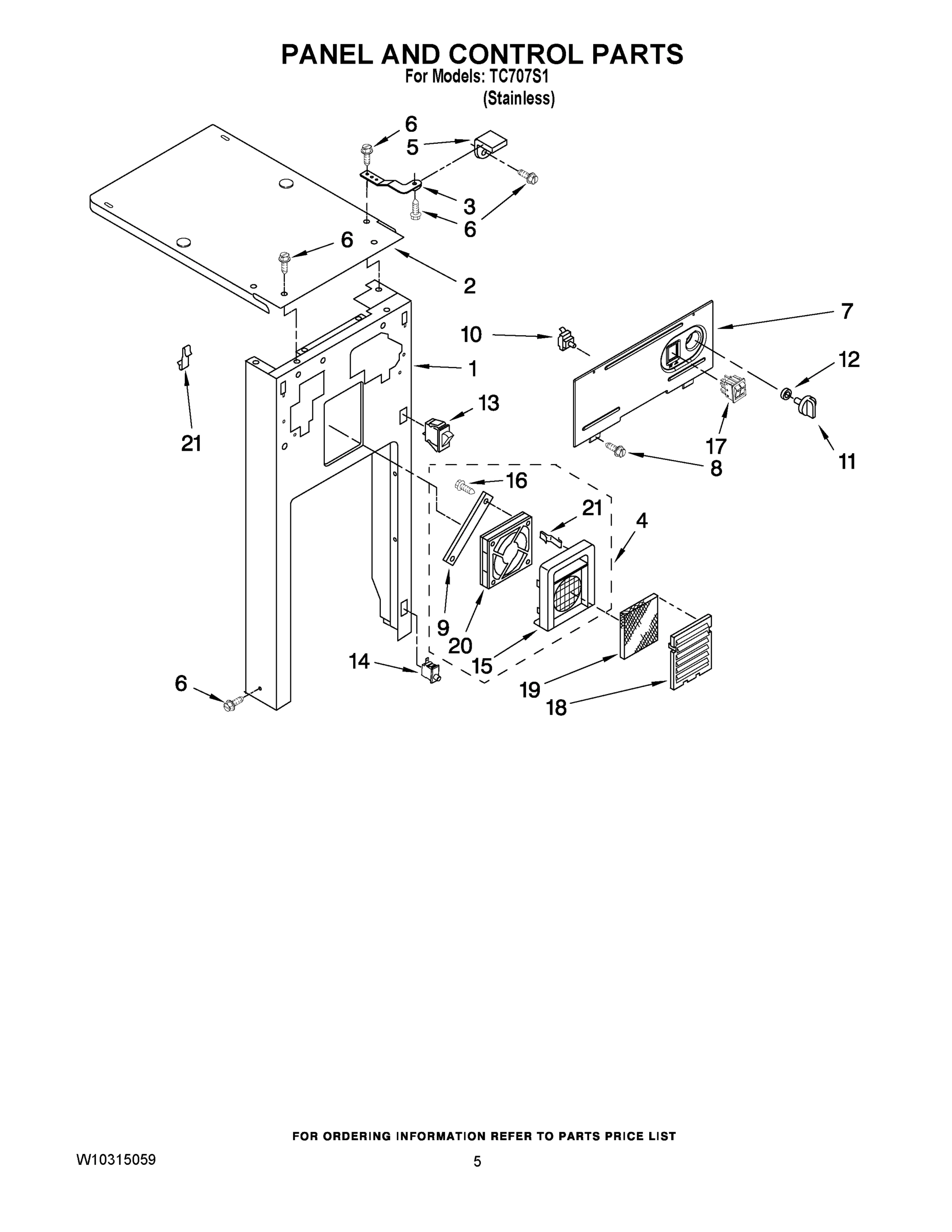 05 - PANEL AND CONTROL PARTS