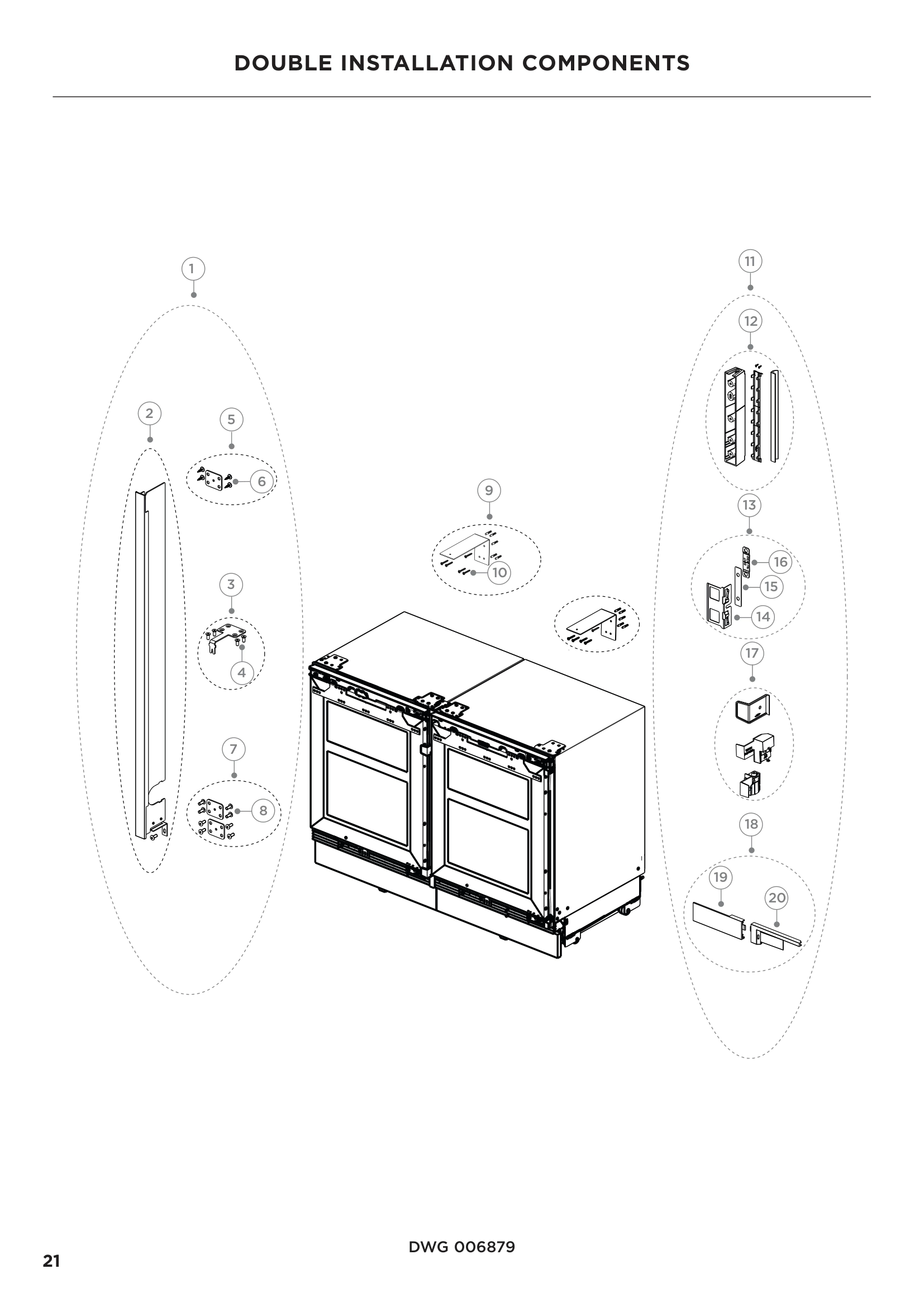 DOUBLE INSTALLATION COMPONENTS