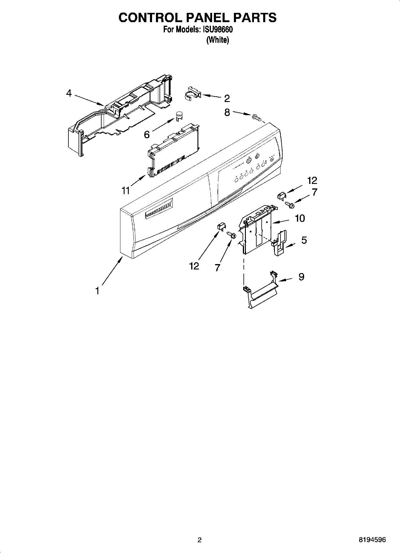02 - CONTROL PANEL PARTS