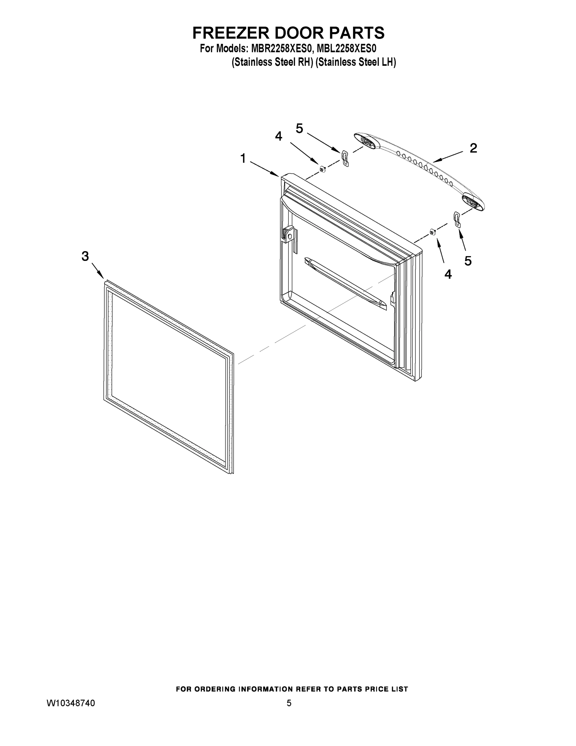 03 - FREEZER DOOR PARTS