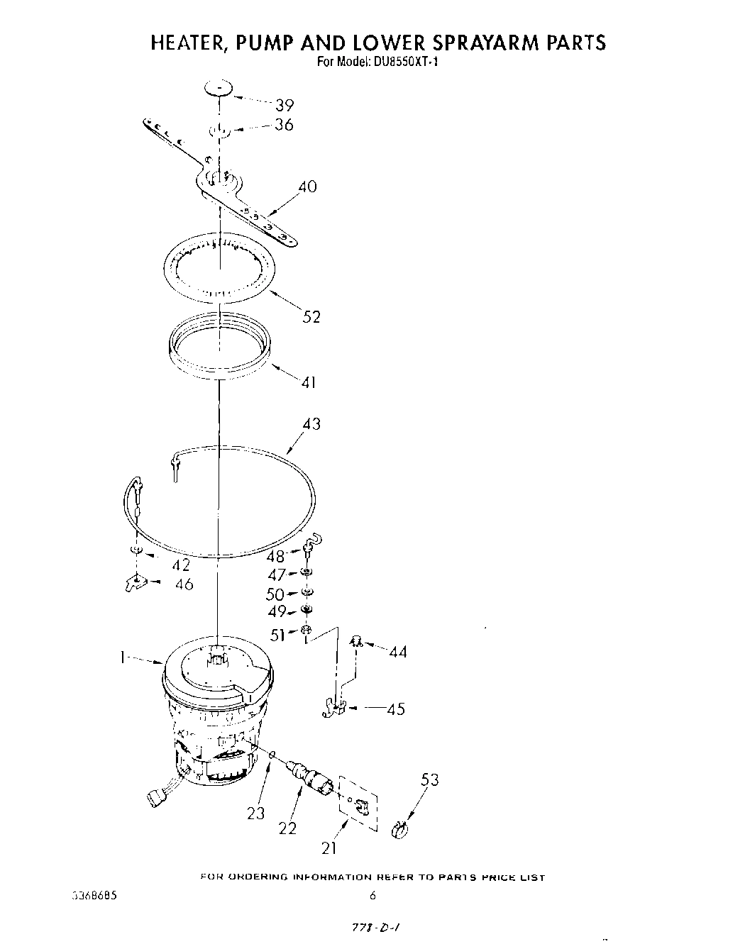 04 - HEATER, PUMP AND LOWER SPRAY ARM