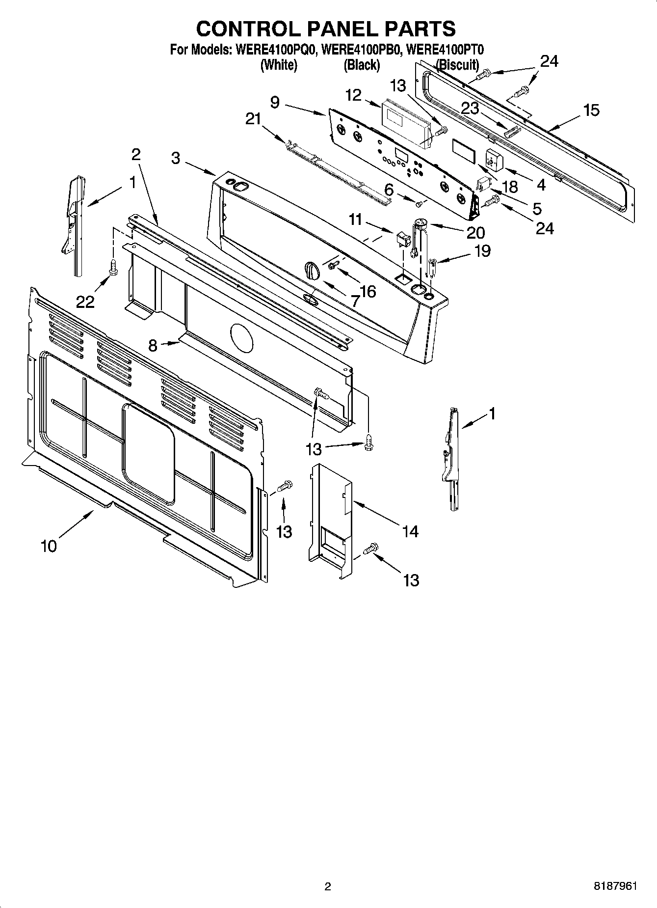 02 - CONTROL PANEL PARTS