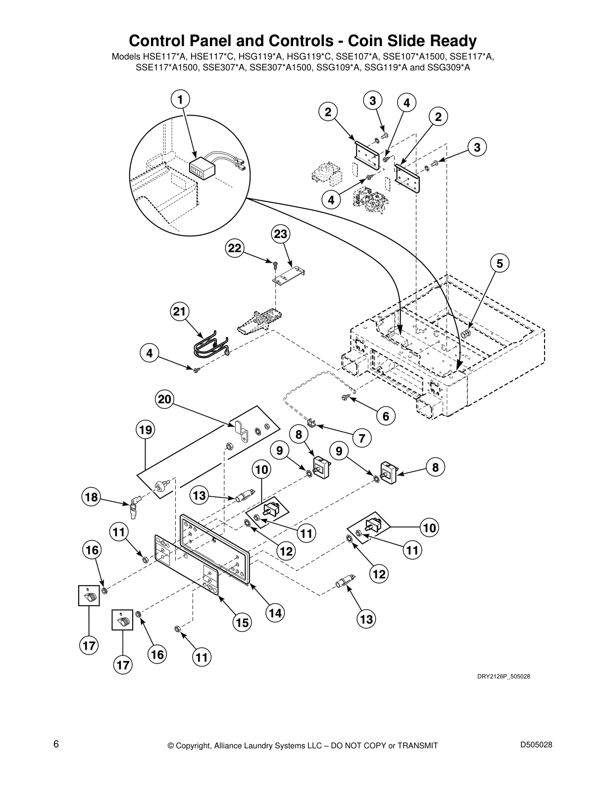 Control Panel and Controls - Coin Slide Ready