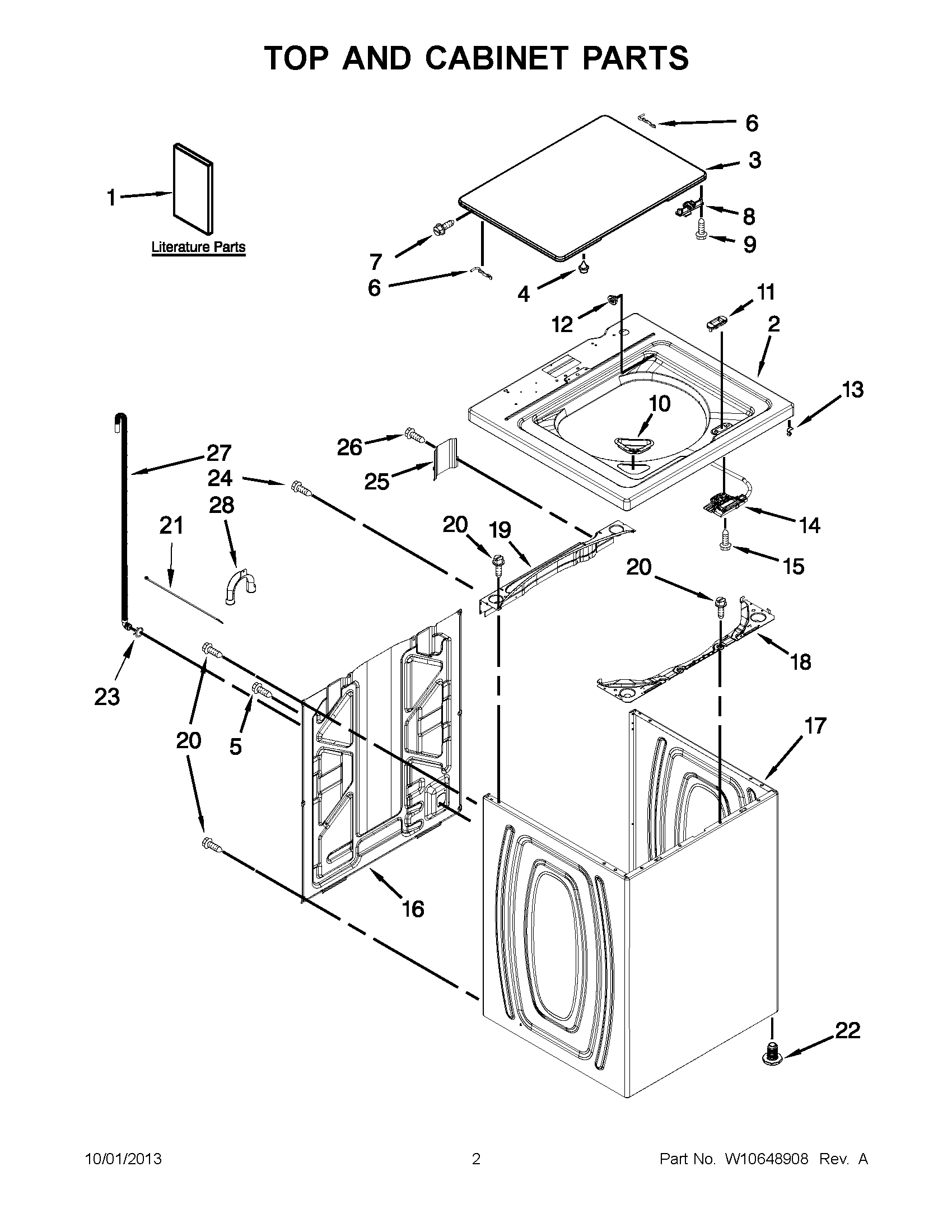 02 - TOP AND CABINET PARTS