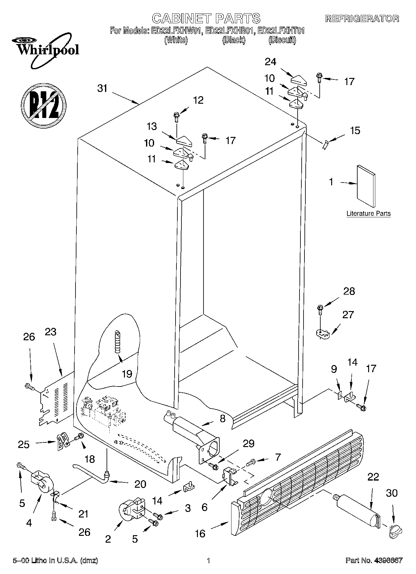 01 - CABINET, LITERATURE