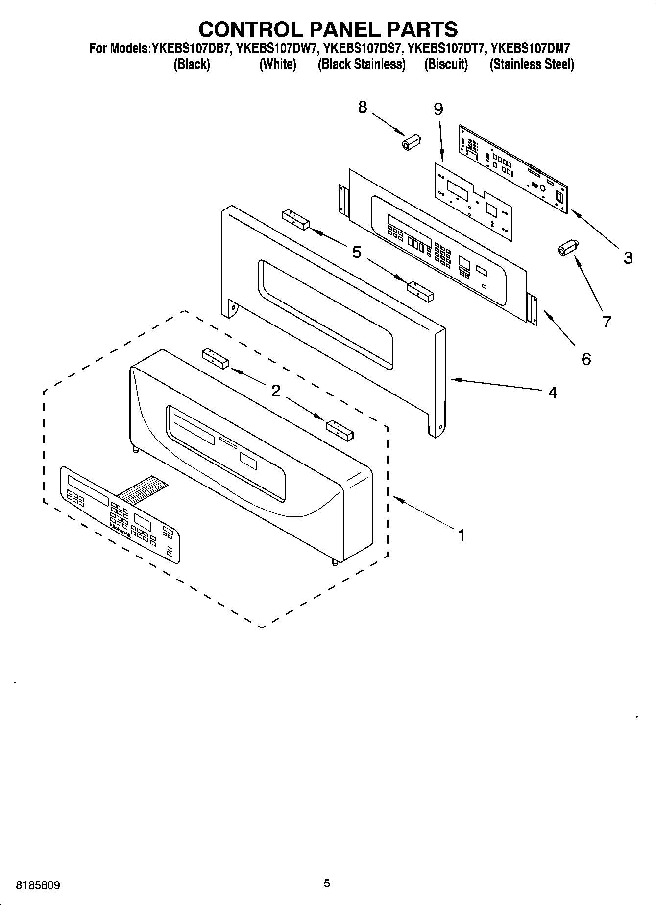 04 - CONTROL PANEL PARTS