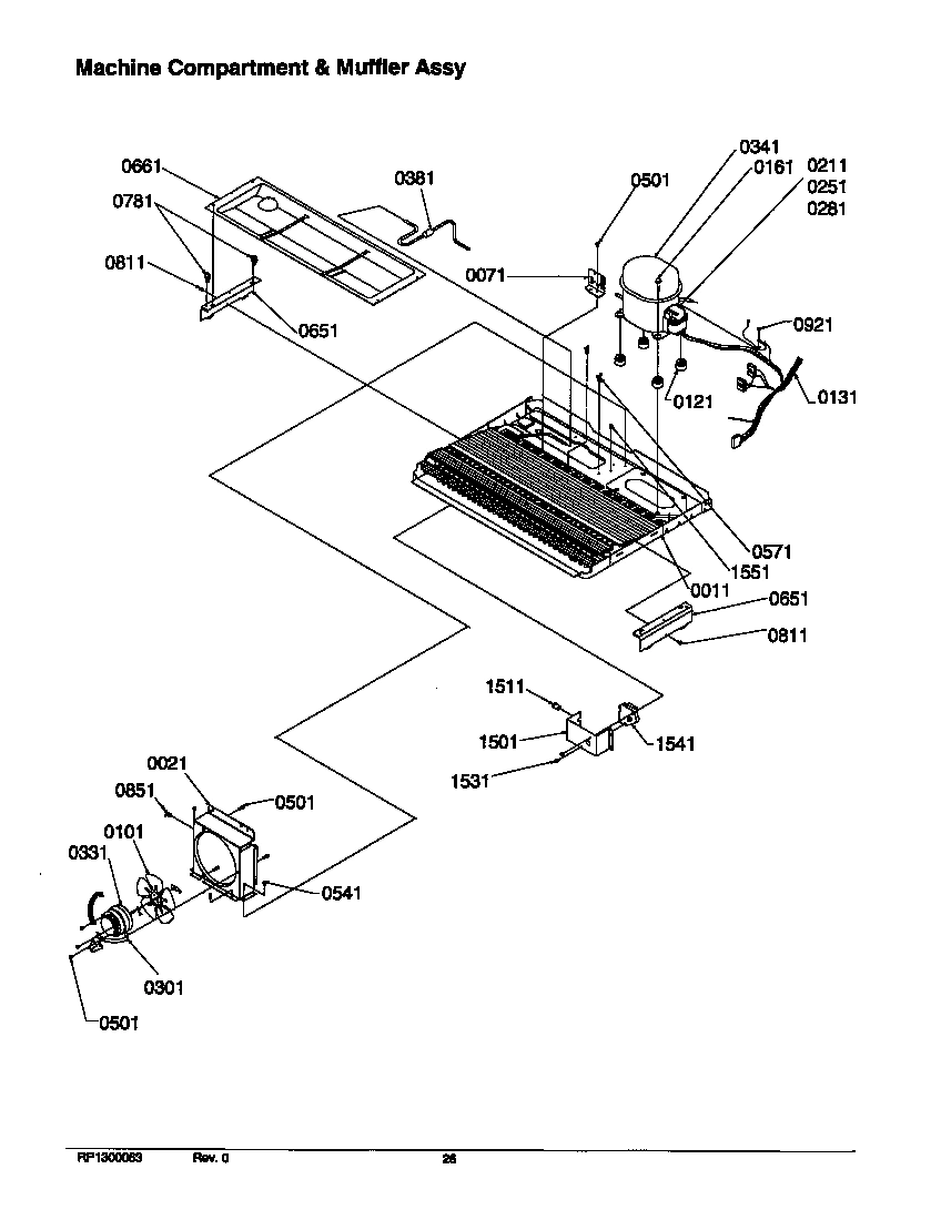 10 - MACHINE COMPARTMENT AND MUFFLER ASSY