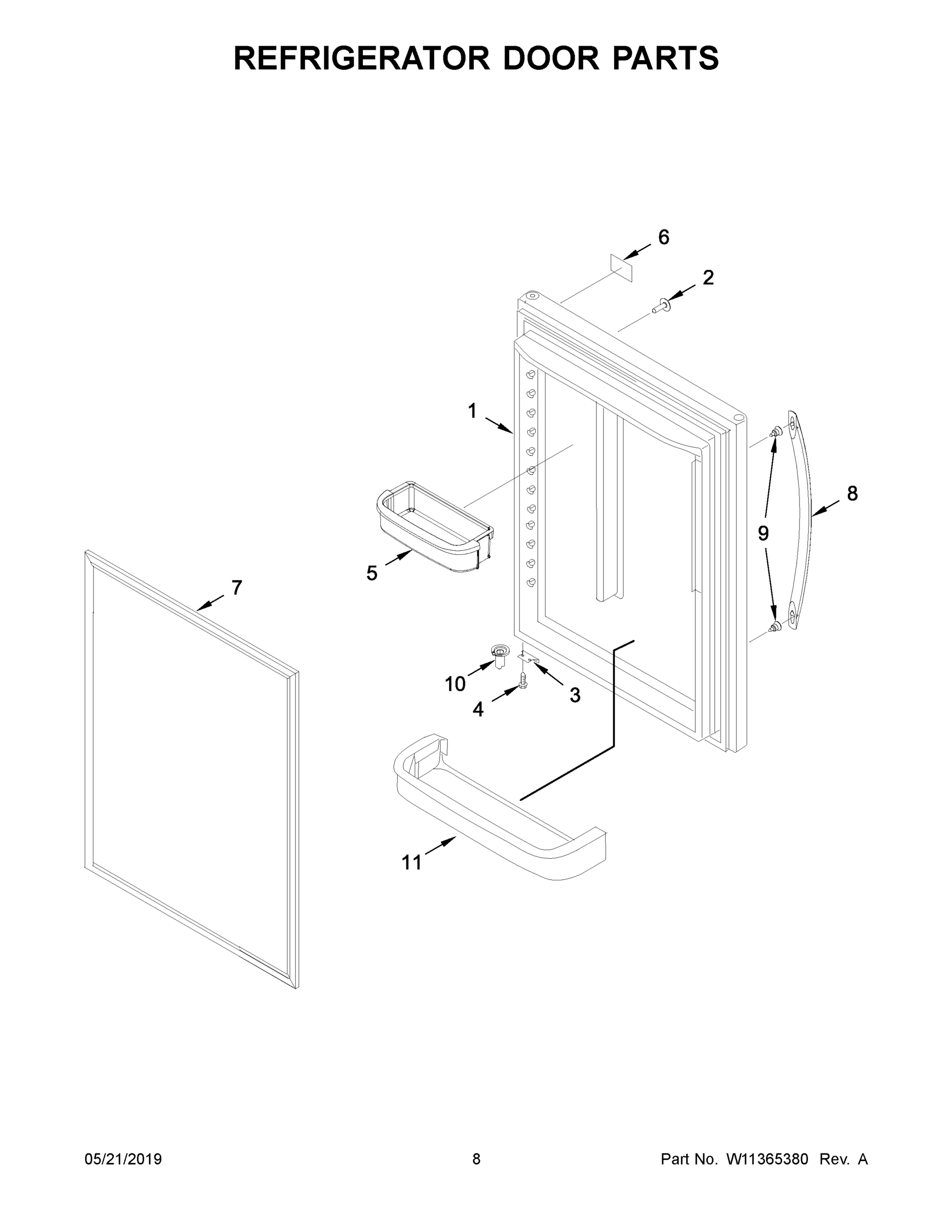 05 - REFRIGERATOR DOOR PARTS