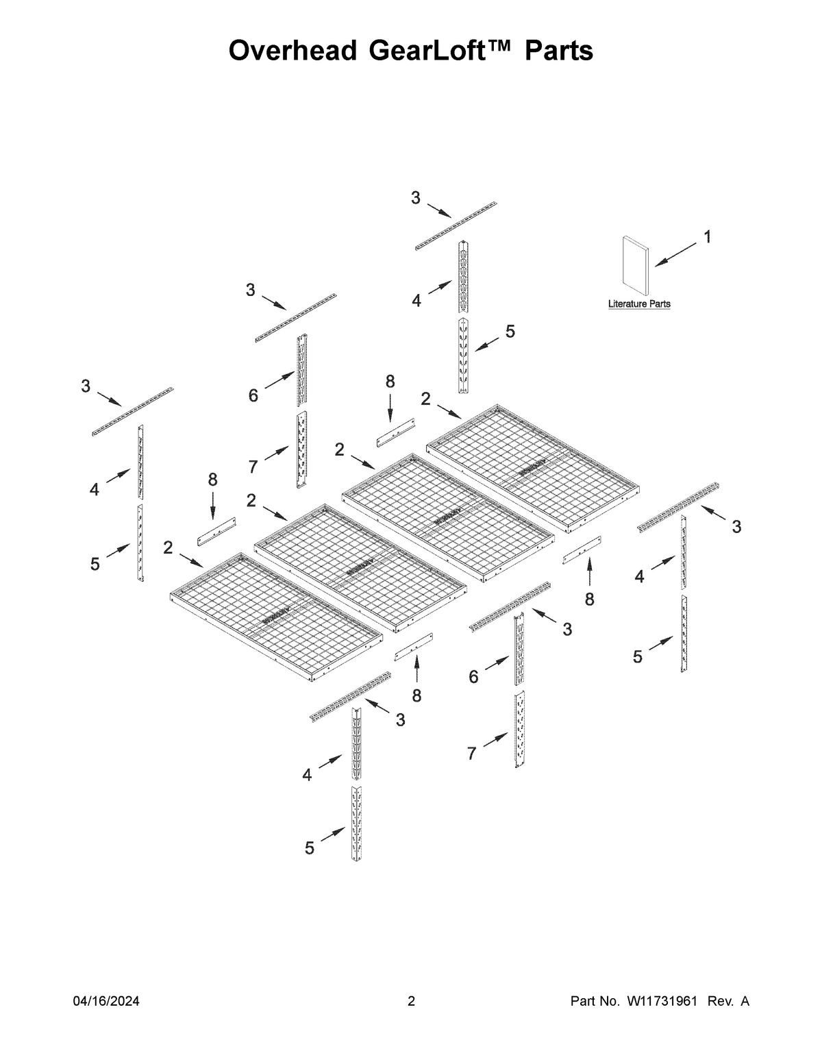 02 - OVERHEAD GEARLOFT PARTS