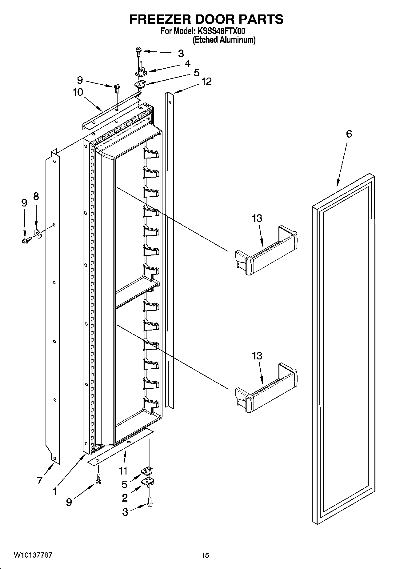10 - FREEZER DOOR PARTS