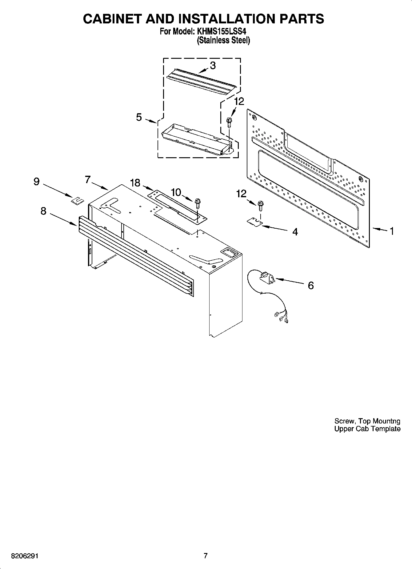 06 - CABINET AND INSTALLATION PARTS