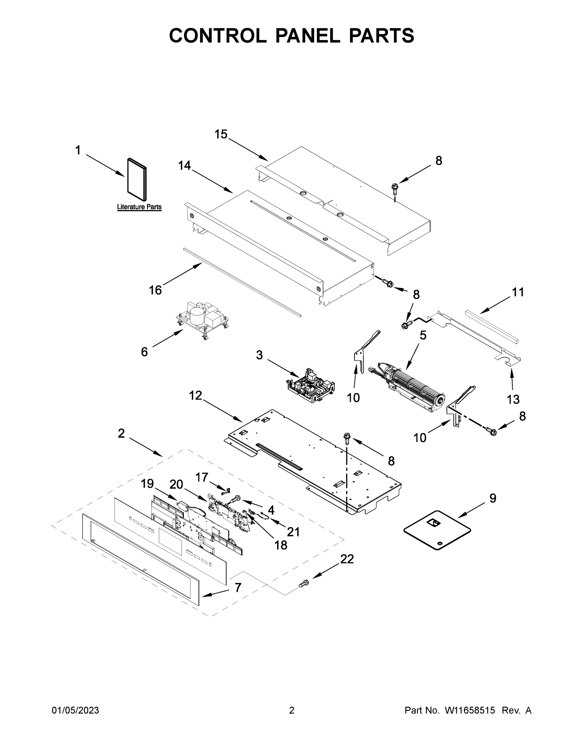 02 - CONTROL PANEL PARTS
