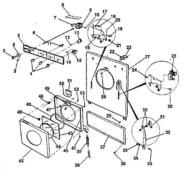 FRONT PANEL, DOOR, CONSOLE & CONTROLS