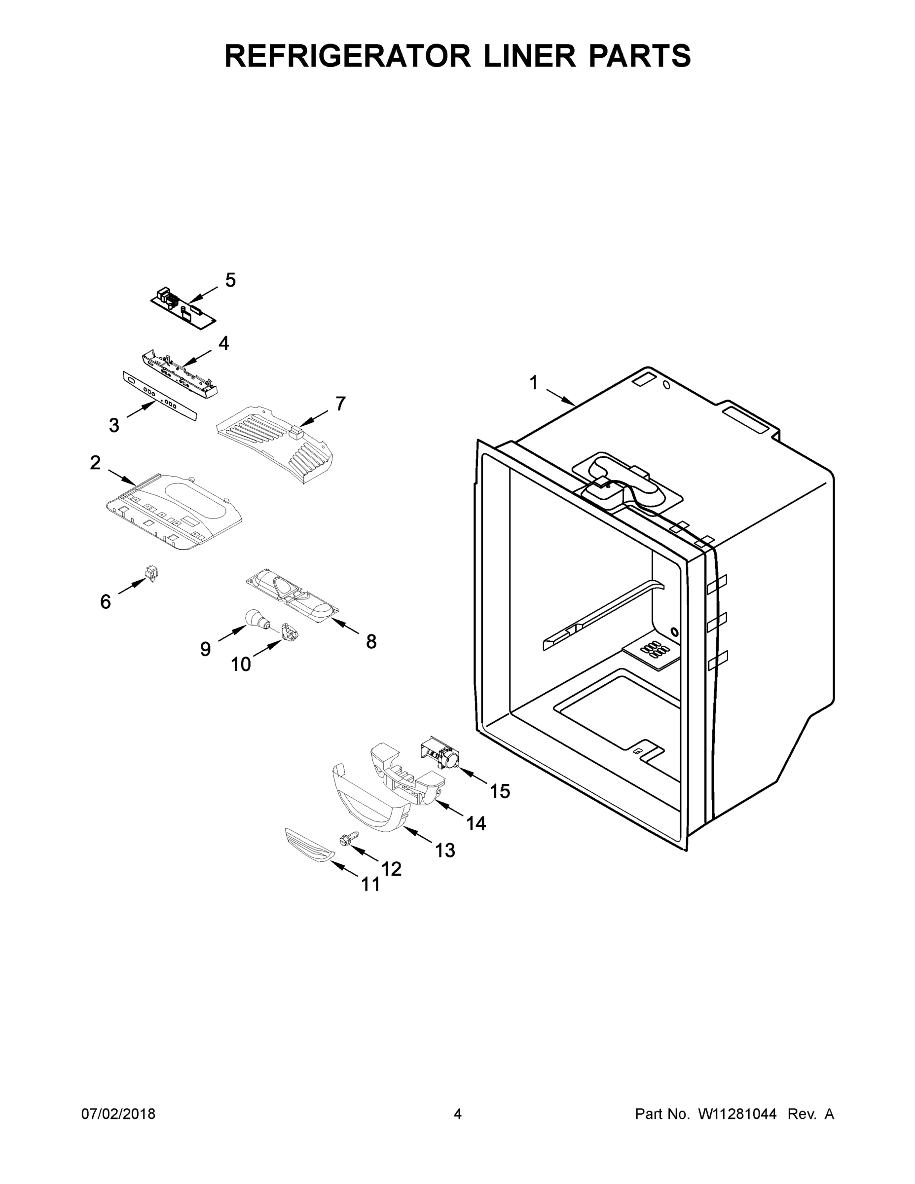 03 - REFRIGERATOR LINER PARTS