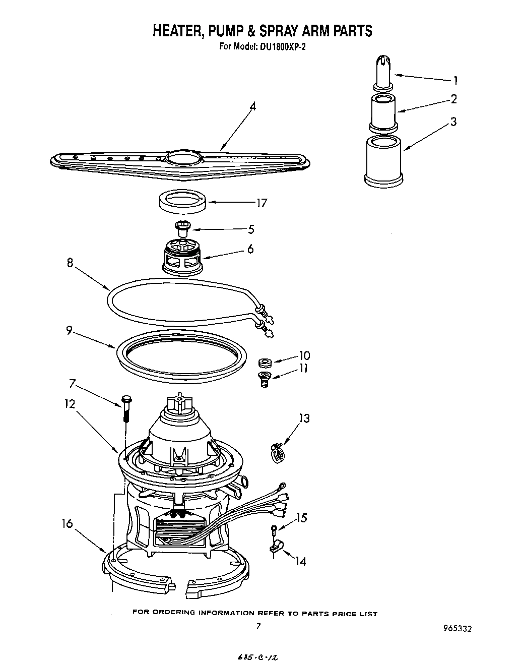 06 - HEATER, PUMP AND SPRAY ARM