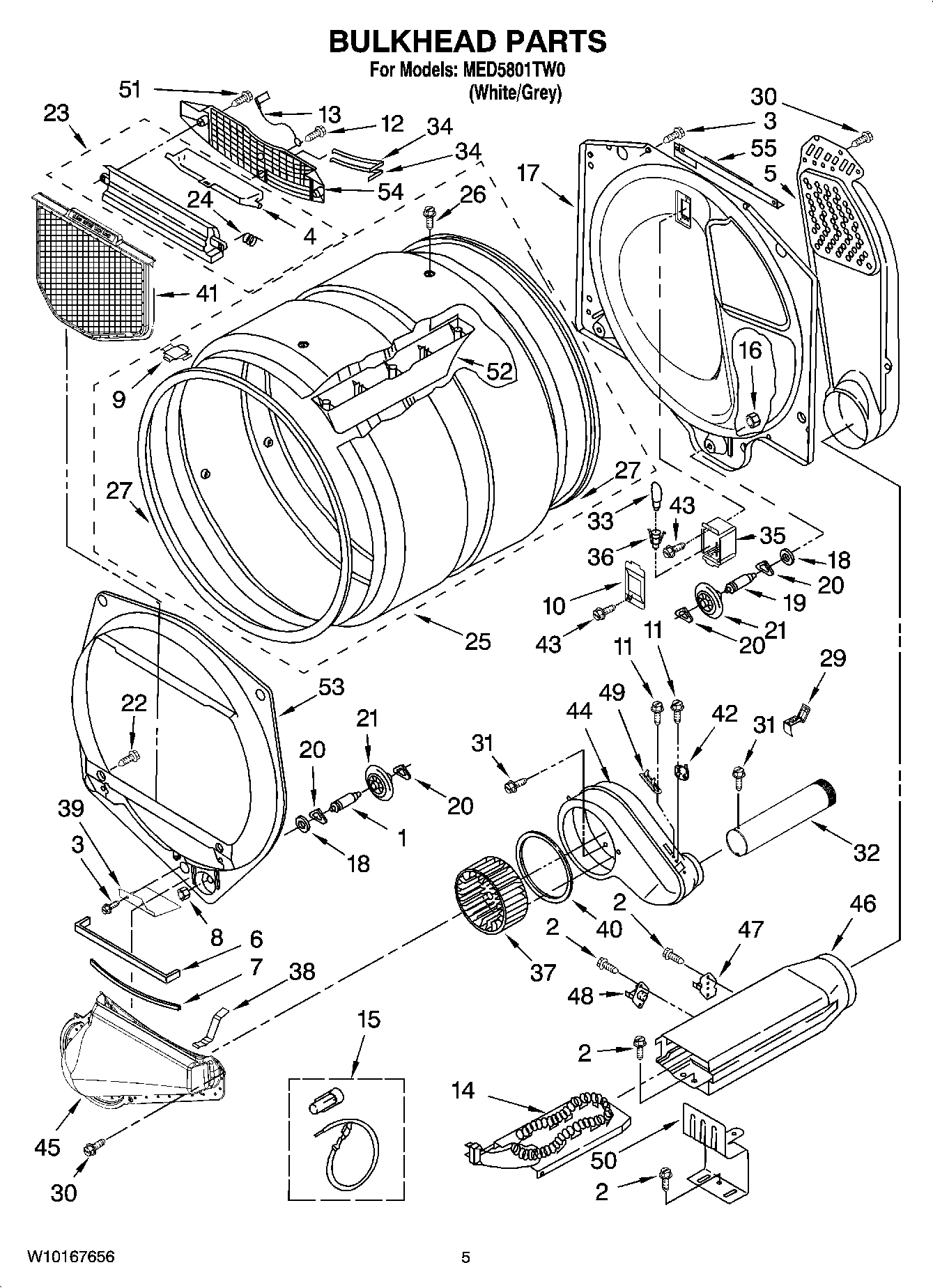 03 - BULKHEAD PARTS, OPTIONAL PARTS (NOT INCLUDED)