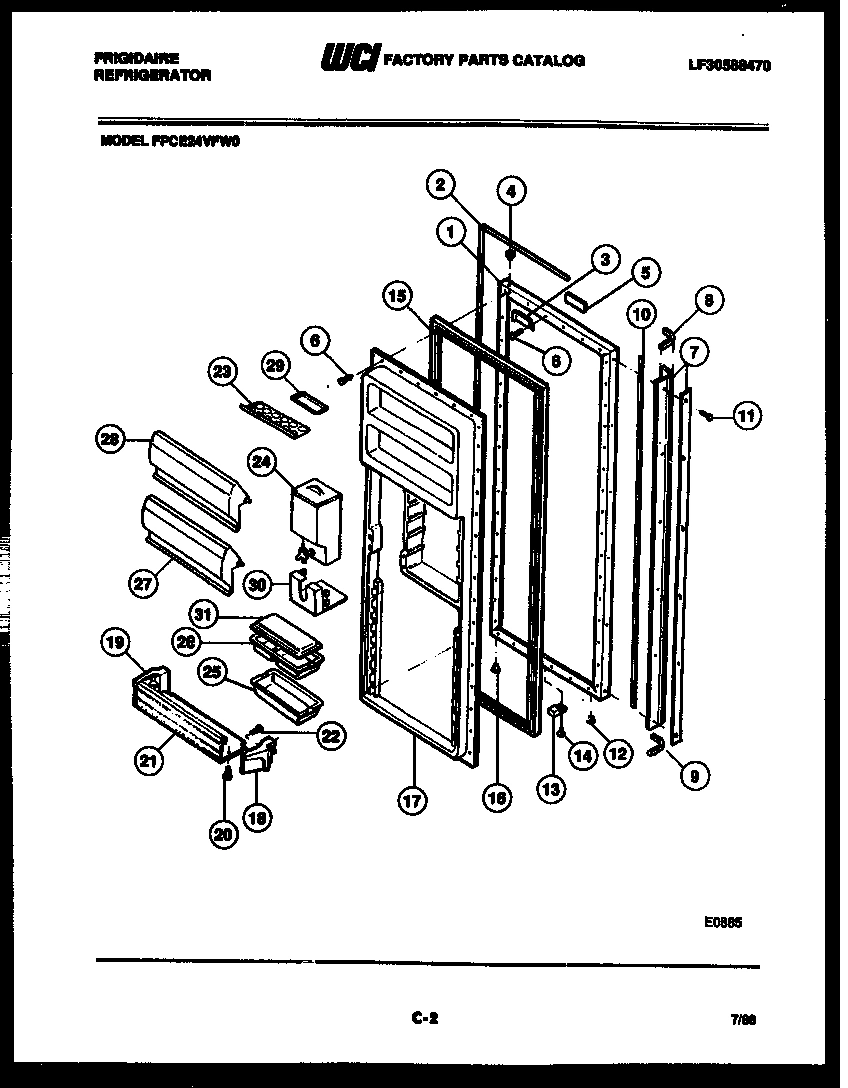02 - REFRIGERATOR DOOR PARTS