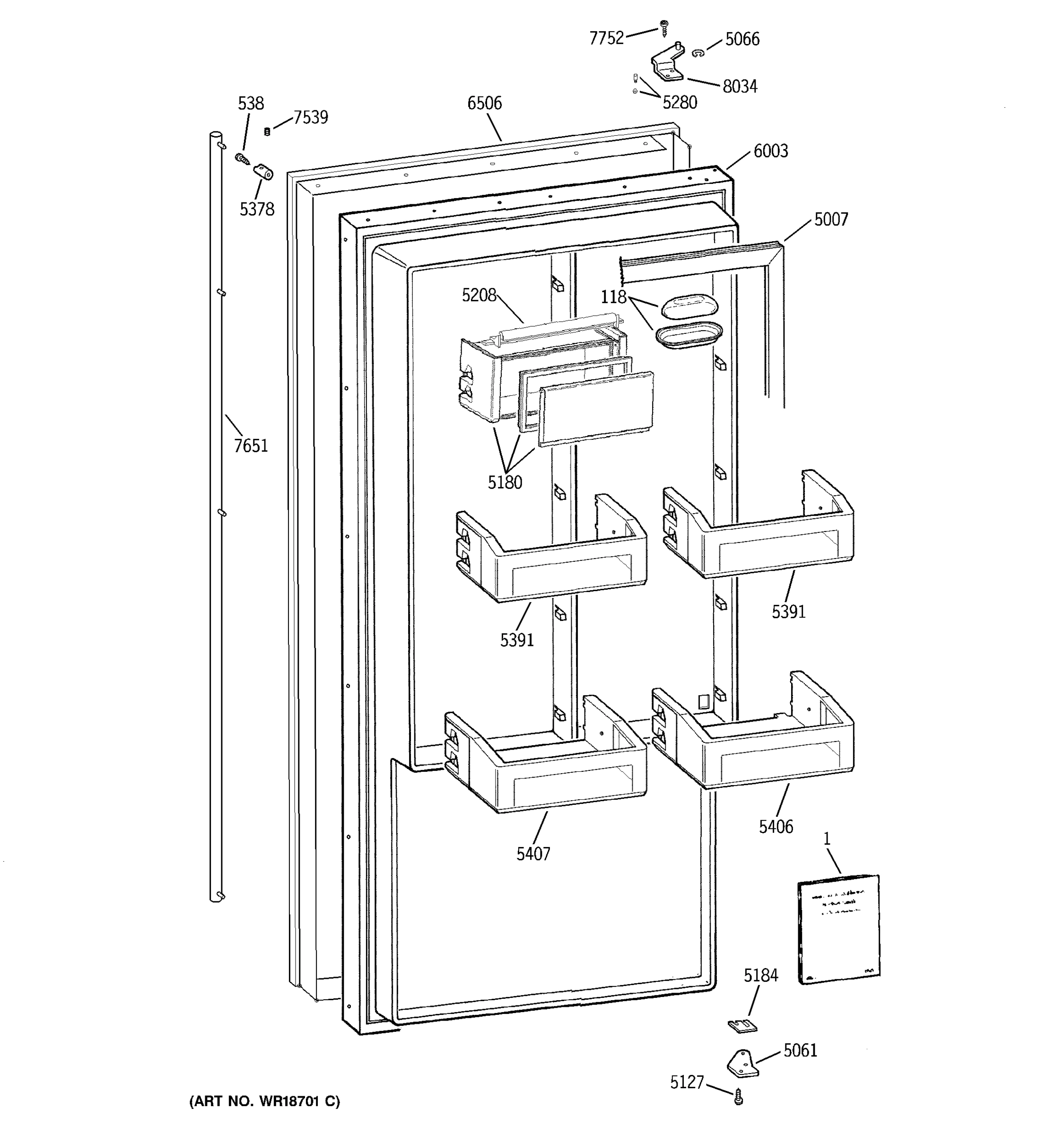 FREEZER DOOR