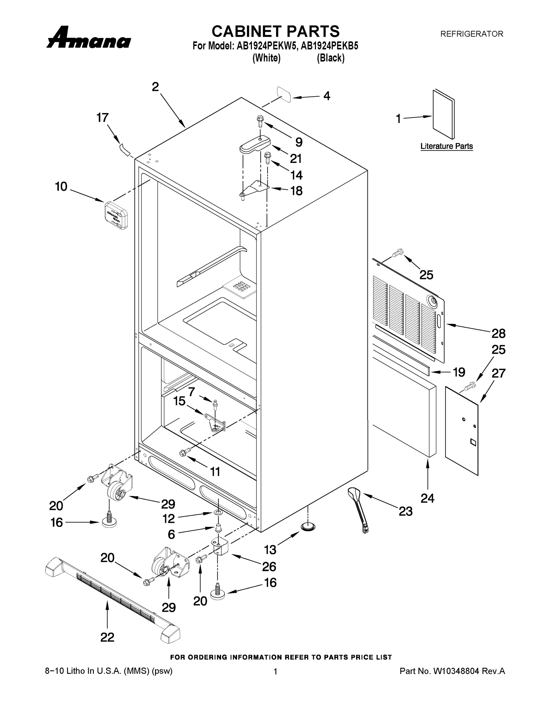 01 - CABINET PARTS