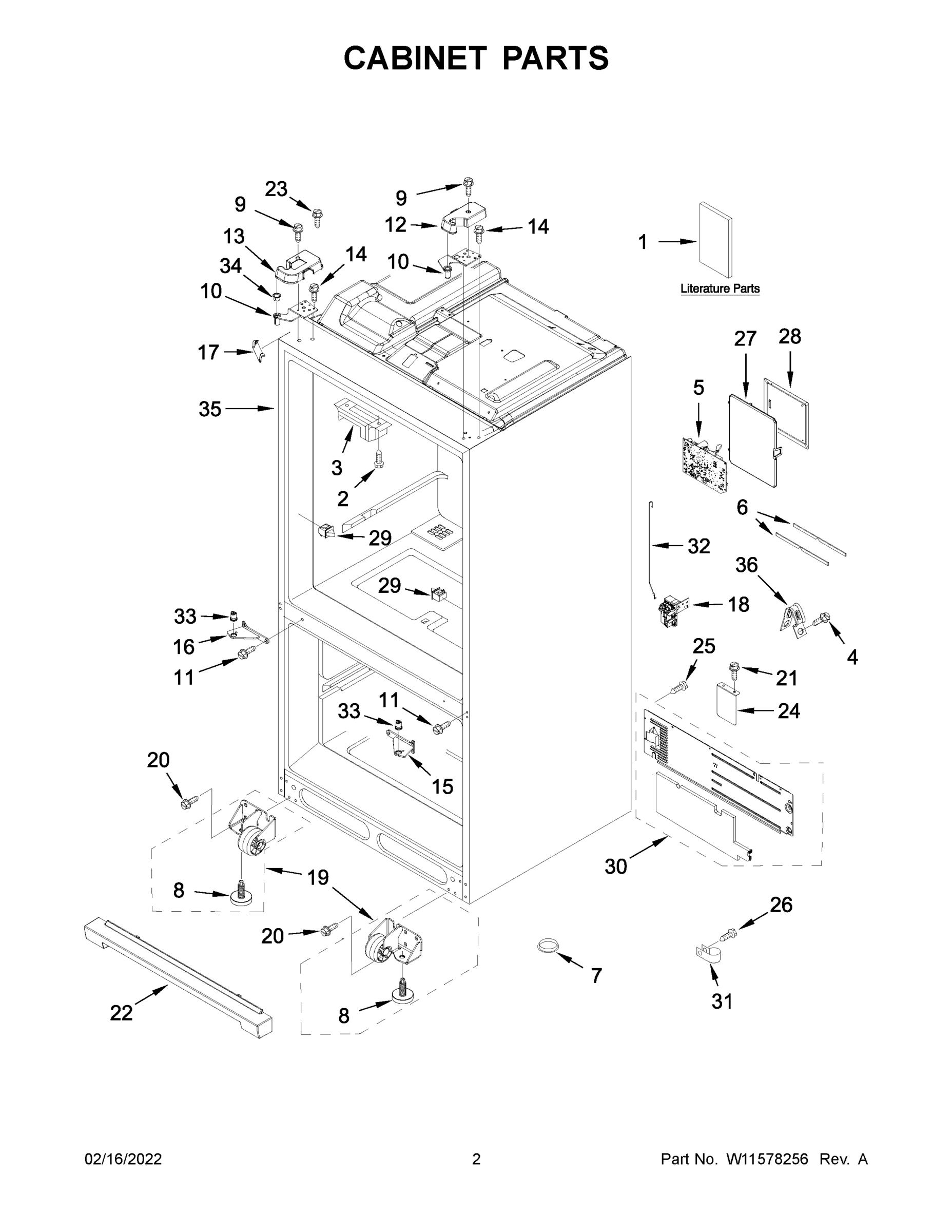 02 - CABINET PARTS