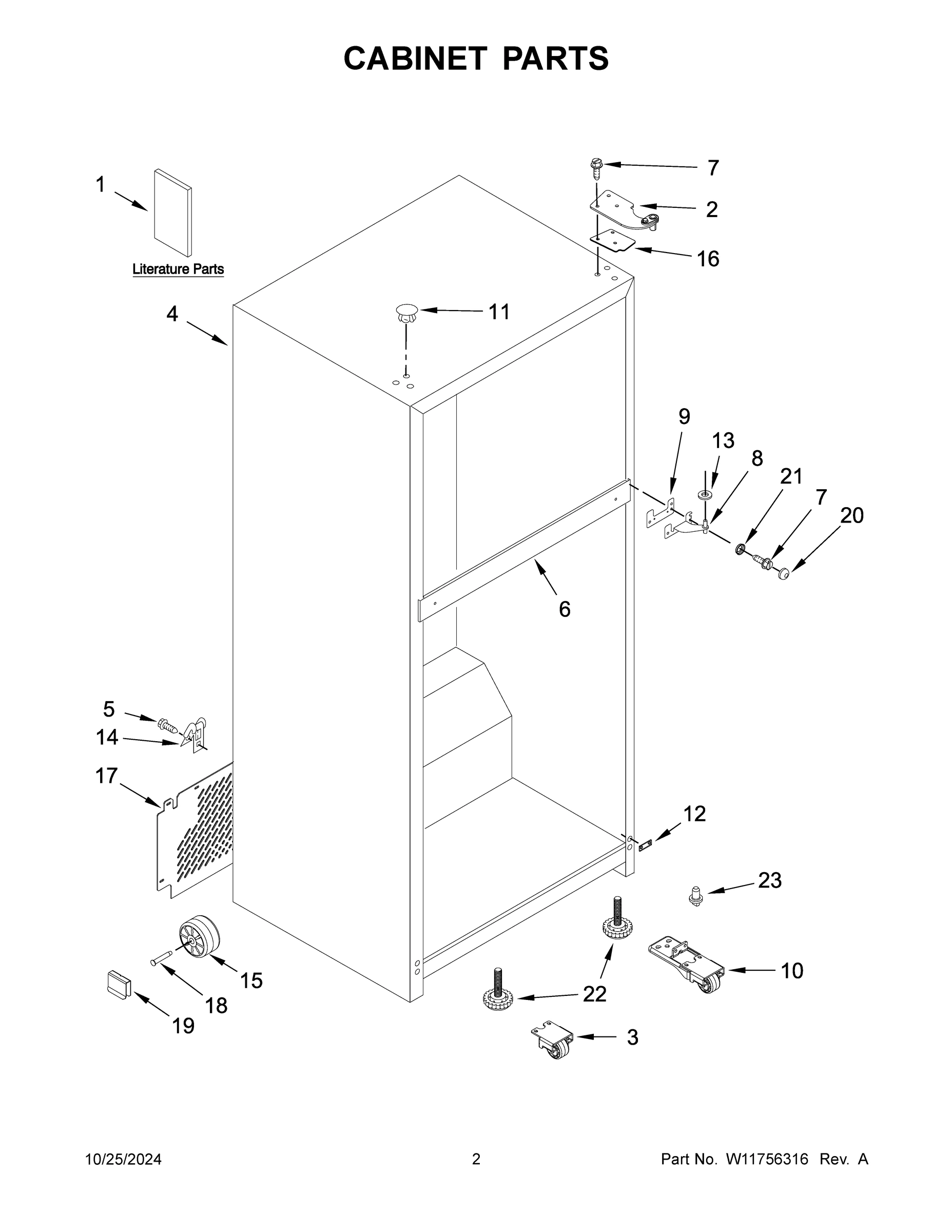 02 - CABINET PARTS