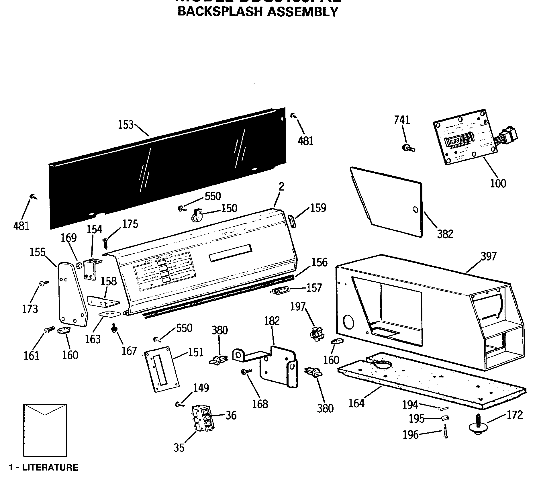 BACKSPLASH ASSEMBLY