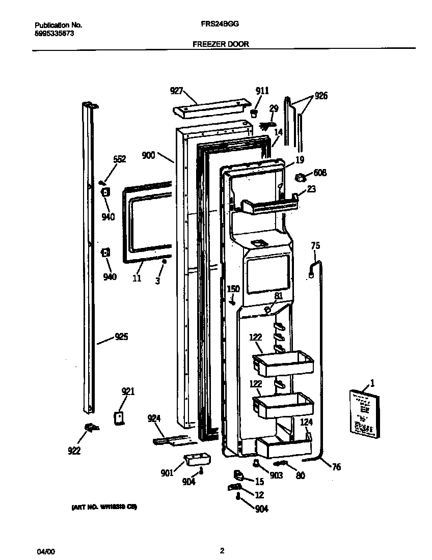 02 - FREEZER DOOR