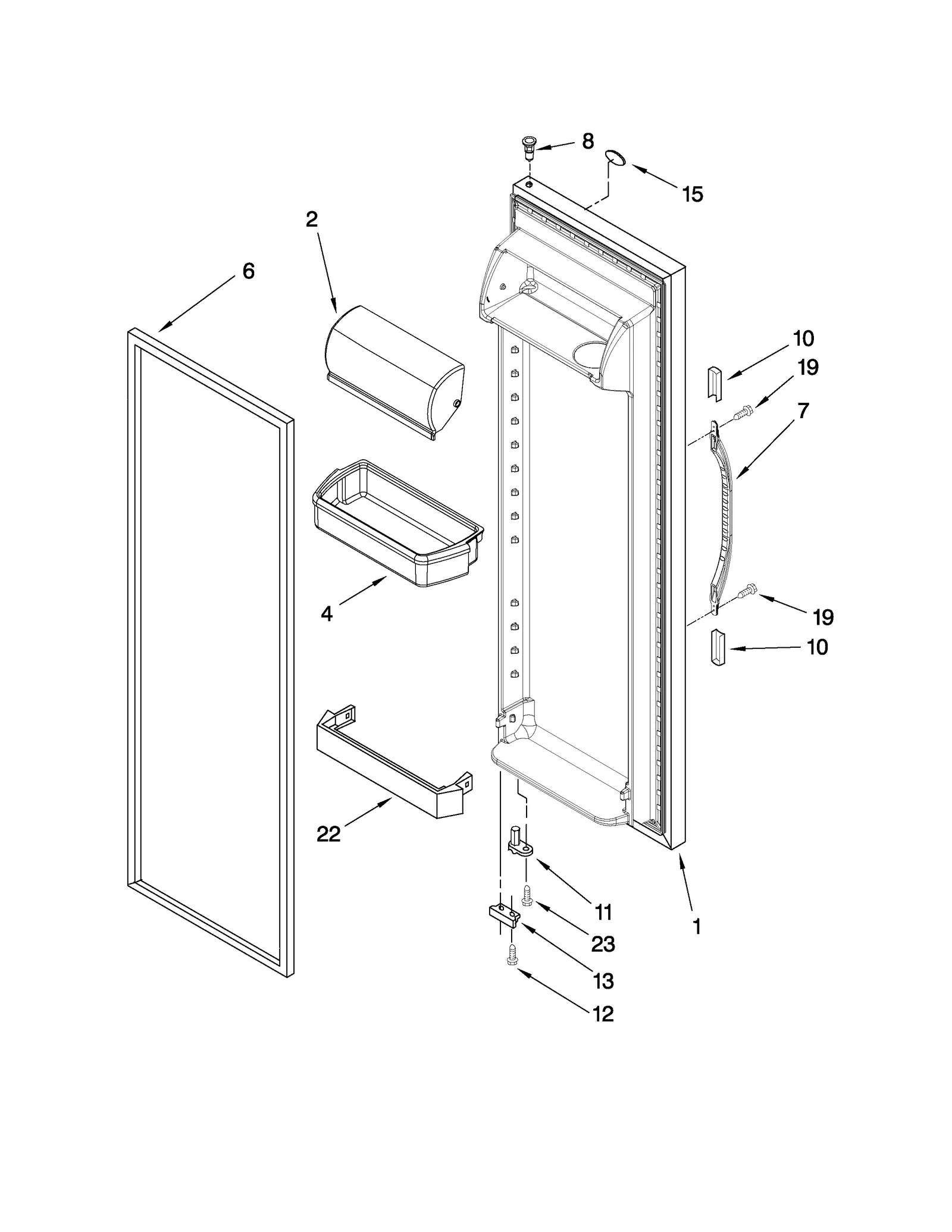 REFRIGERATOR DOOR PARTS